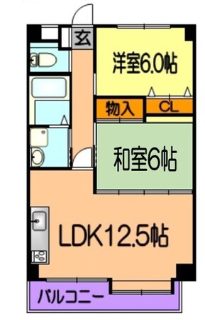 ダイコー新町の物件間取画像